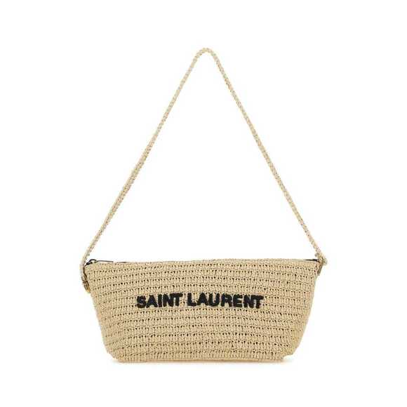 Saint Laurent Crochet Shoulder Bag Beige - Picture 1 of 2